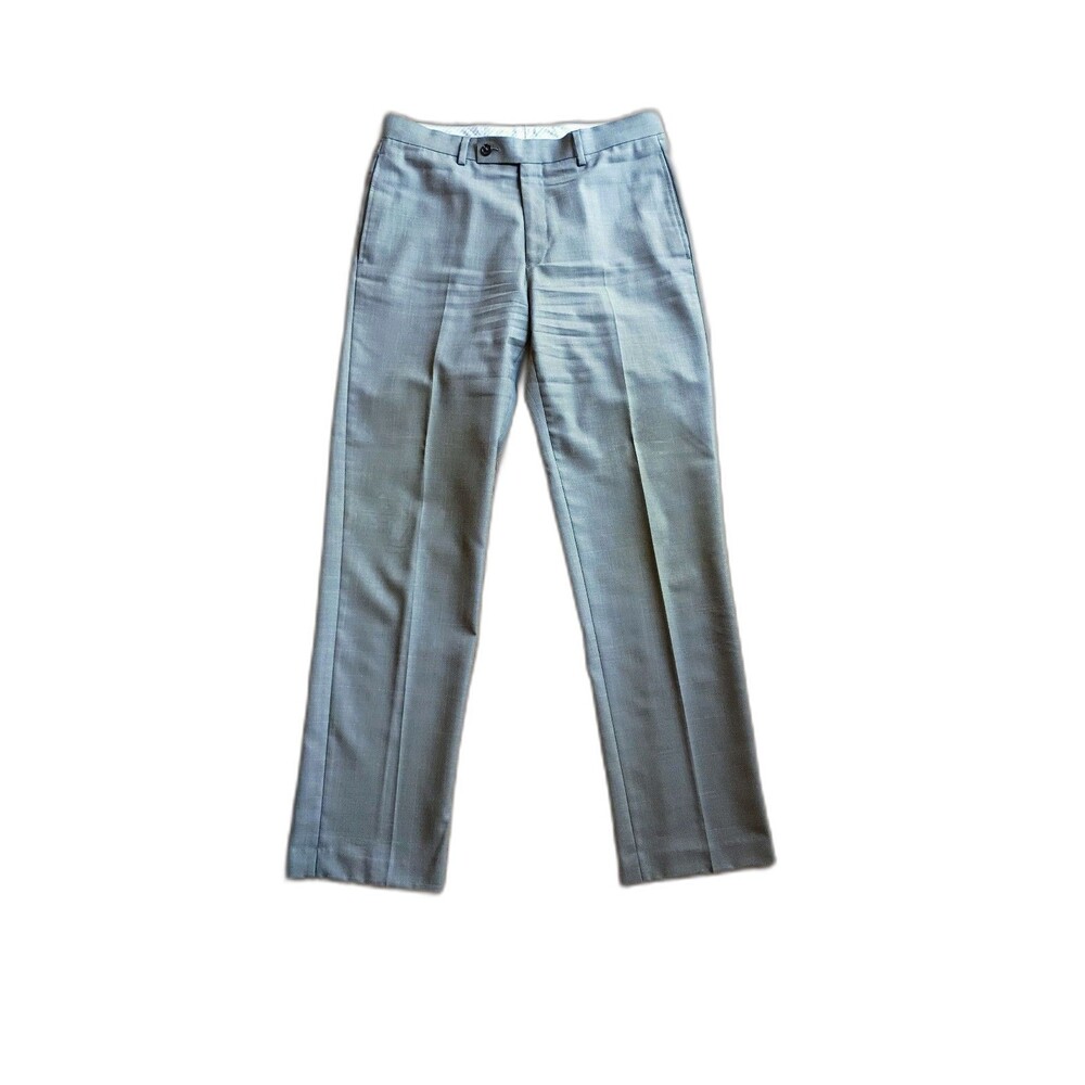 Calvin Klein Tan Plaid Dress Pants 32x32 Straight Fit